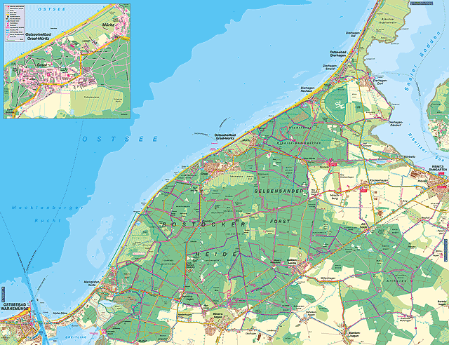 Karte - Rostocker Heide Rckseite