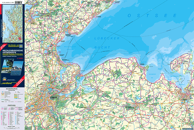 Karte - Mecklenburgische Ostseekste Vorderansicht