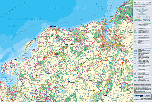 Karte - Mecklenburgische Ostseekste Rckseite