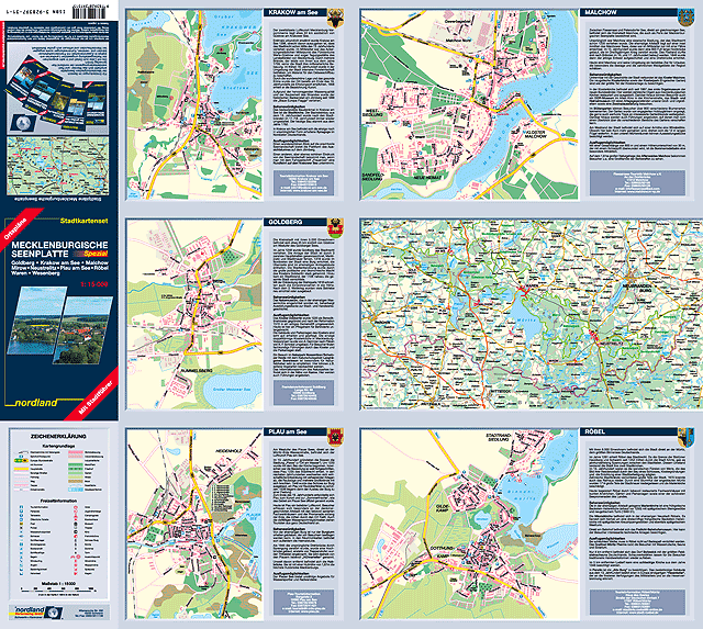 Stadtplanset Mecklenburgische Seenplatte vorne