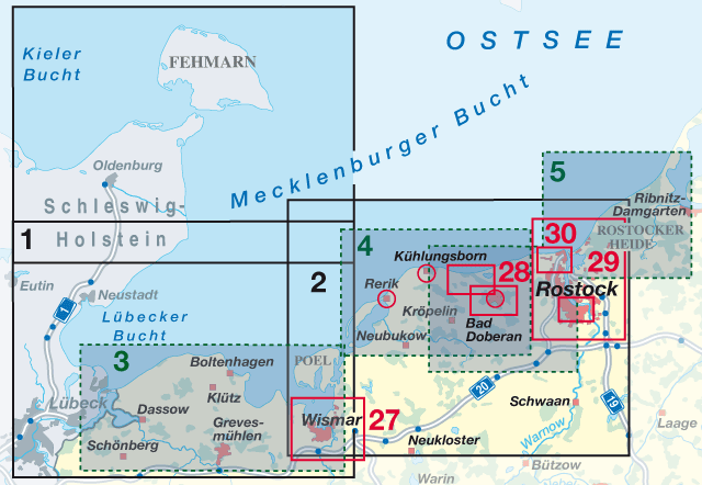Karte Region Mecklenbruger Bucht